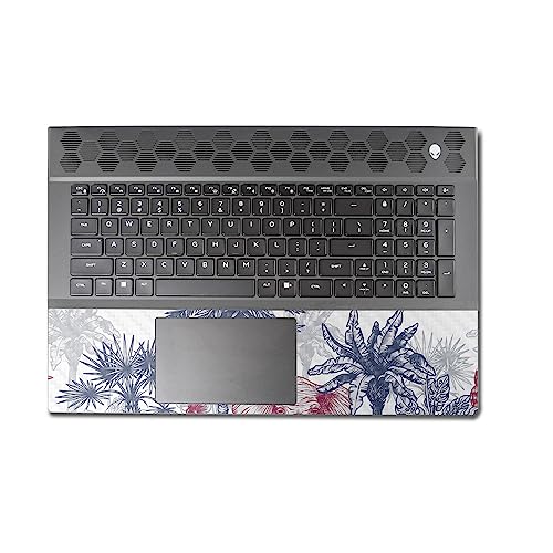 Image of MightySkins Carbon Fiber Skin Compatible with Alienware M18 R1 (2023) Full Wrap Kit - Tropical Jungle | Protective, Durable Textured Carbon Fiber Finish | Easy to Apply | Made in The USA