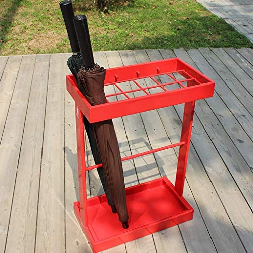 Porte-parapluie à 12 compartiments avec bac de récupération d'eau - 2