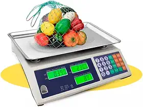 Balança Digital Comercial TechnoLar 40kg, Bivolt 110/220V, Display LCD, Alta Precisão, Aço Inoxidável – Branca
