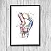 Produktbild Rac76yd Knie, Anatomie, Kunst, Aquarelldruck, orthopädischer Chirurgen, Geschenk, Arzt, Büro, Dekoration, medizinisches Poster