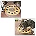 YIAN Baby Pet Products Cat Scratching Pad Toy Kitty Tippy Round Cat Scratcher Cardboard Interactive Cat Toy 13.78''×2.95''
