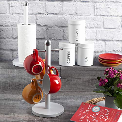 Metal Sugar Canister - Matt White - 7