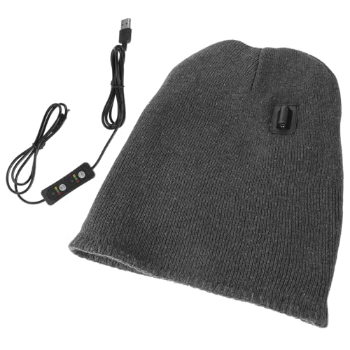 Bonnet chauffant Beavorty en tricot noir contre le froid aux oreilles