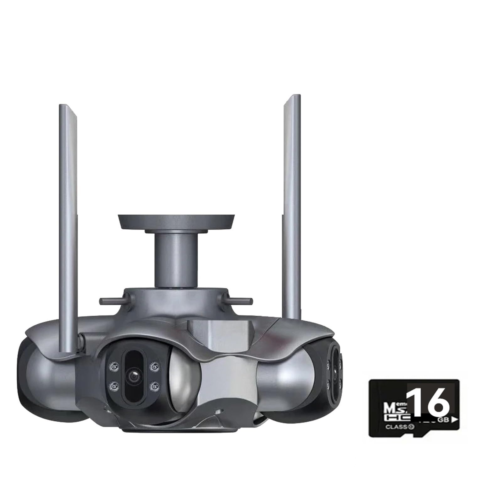 Oshpmbdlyfj Au Plug 25Mp Five Screen Wifi Camera Five Lens Cctv Ip Cam 10K 20Mp Security Ip Camera Video Surveillance 720° Ptz Home Security Cam(,20Mp Wifi Add Cable)