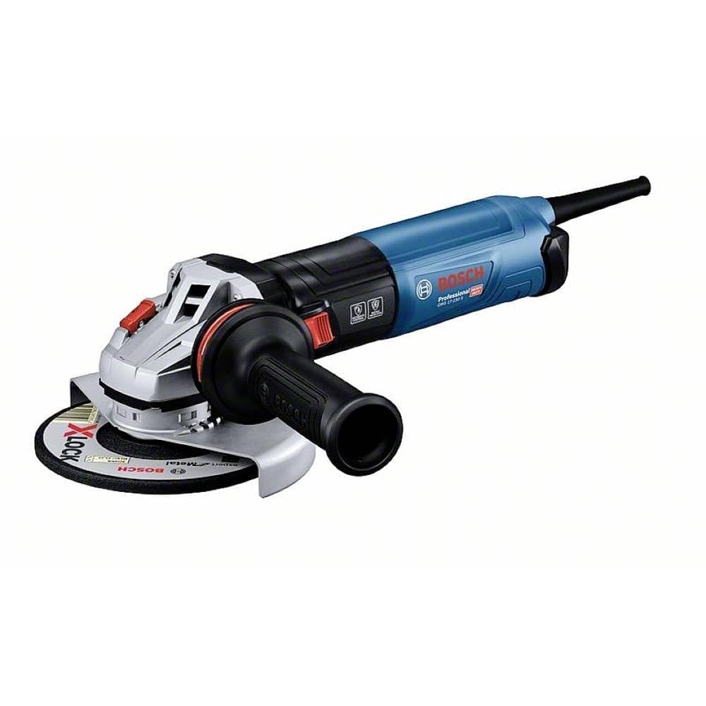 Bosch Professional amoladora angular GWS 17-150 S (1700 W, incl. empuñadura auxiliar, cubierta protectora, cubierta protectora separación, filtro polvo, llave 2 agujeros, brida, tuerca tens.)