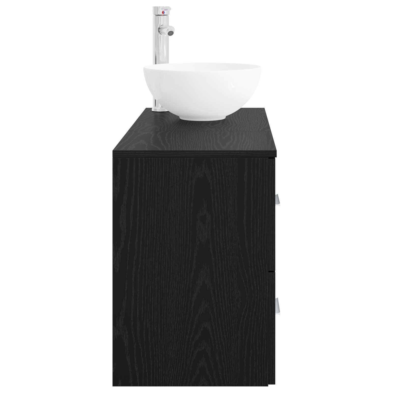 Hothingwell Zestaw mebli łazienkowych 2 szt. Chene Black