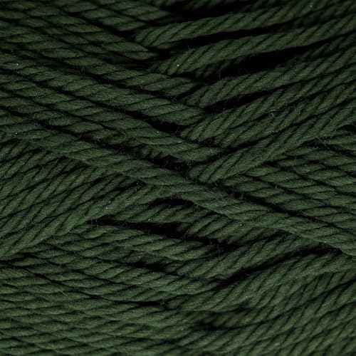 Image of Estako Royal Cotton, (4 Skeins Pack) 100% Mercerized Giza Cotton Yarn, Soft, Super Fino for Crochet and Knitting (4 x 1.76 Oz) / (4 x 137 Yrds) (5063 - Hunter Green)