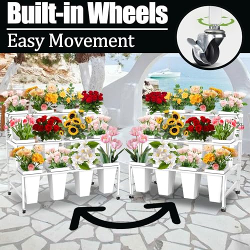 Bar à fleurs mobile haut de gamme avec support polyvalent pour compositions - 4