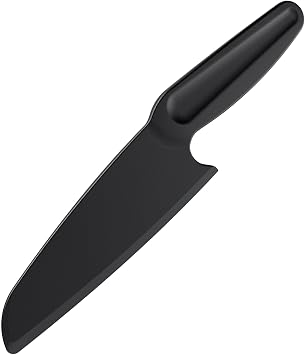 Professional Nylon Knife for Nonstick Pans #1169, Kitchen Plastic Knife Safe for Kids, Straight Edge Heat-resistant, Nonstick Cutter Best for Brownies, Cakes, Bread and Bars | 5" Blade Black