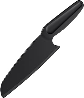 Professional Nylon Knife for Nonstick Pans #1169, Kitchen Plastic Knife Safe for Kids, Straight Edge Heat-resistant, Nonstick Cutter Best for Brownies, Cakes, Bread and Bars | 5" Blade Black