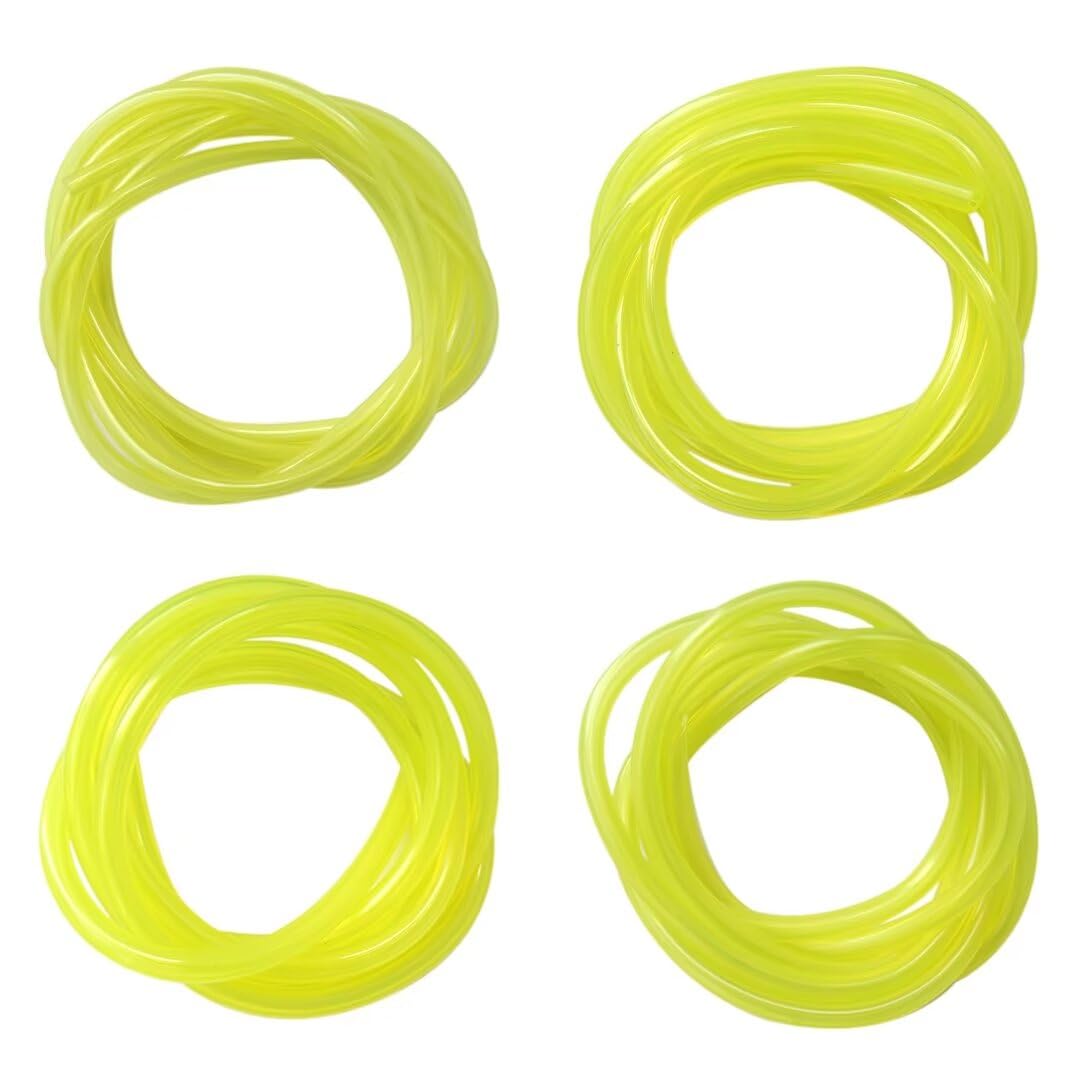 WELURE 4x 4-Size Gas Fuel Line Hose Kit 4Ft Fuel Tube for Homelite SX-135 - Yellow