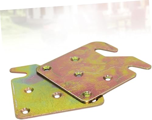 Miniatura 6 de 2 piezas de enganche desplegable universal de madera para riel de cama, soportes de riel de cama, placa de modificación de cama, ganchos de clavija