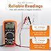 GroundLuxe Auto-Ranging Digital Multimeter – Best and Easiest Multimeter for Testing grounding Sheets and Mats, Instructions Included, Large Backlit LCD, Continuity Testing