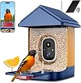 Smart AI Bird Feeder for Families - Attract Vibrant Cardinals! 2K Day/Night Camera, 10,000+ Species ID, Real-Time Alerts, Solar Powered & Weatherproof - Fun Bird Watching for Kids & Adults