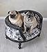 Königliches Hundebett Hundesofa im Barockstil Holz Schwarz Weiss Mops Bully 70cm cat700i63 Palazzo Exklusiv