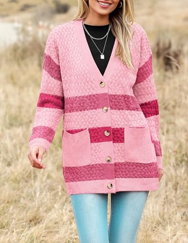 Image of Zeagoo Cardigan Sweaters for Women Long Sleeve Fall Clothes Button Down Top