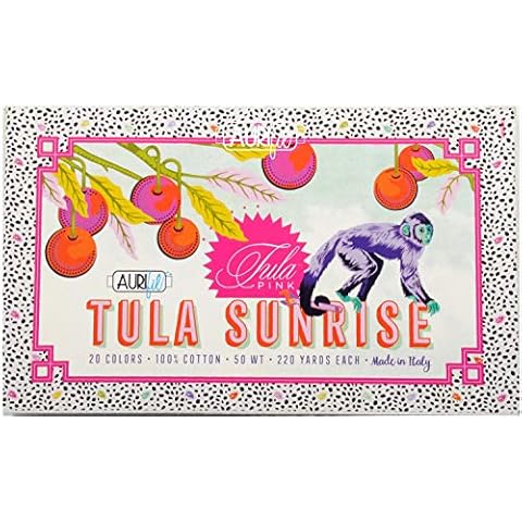 Tula Pink Tula Sunrise Aurifil Thread Kit 20 Small Spools 50 Weight TP50SC20 Cover