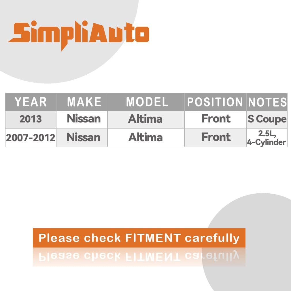 2PC 513294 Front Wheel Bearing and Hub Assembly Compatible with Nissan Altima 2007 2008 2009 2010 2011 2012(2.5L 4-Cylinder Models Only), S Coupe Model 2013 5Lugs w/ABS - Image 3