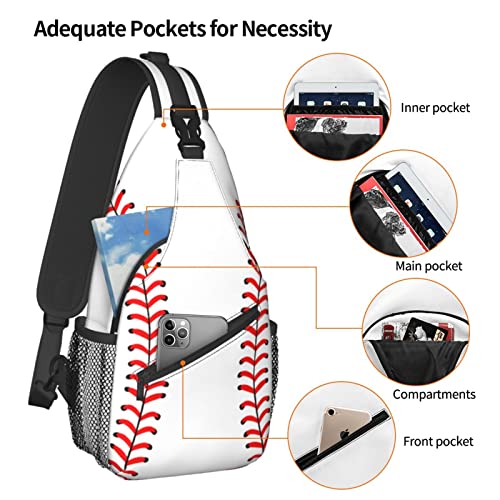 Baseball Sling Bag Chest Bag Sport Baseball Crossbody Bags For Mens Womens #TOP3