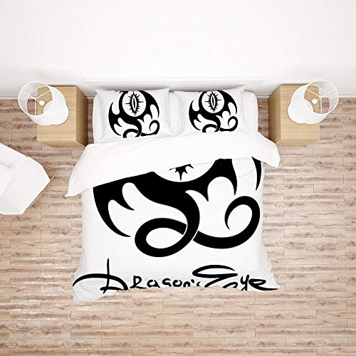 Parure de lit dragon King 3 pièces en microfibre super douce CHEHONG - 3