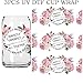 DTHOME3 UV DTF Glass Cup Wrap Transfer - Self-love uvdtf,I'm Beautifully Perfectly Sublimation Uvdtf Waterproof Decal for 16oz Glass Cups, Ceramic Mug DIY Crafts, Gifts for friend - 3PCS