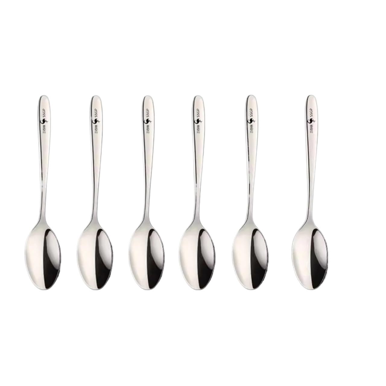 Esslöffel, LFGB-Zertifikat, 316 Edelstahl, luxuriös, klassisch, Familienrestaurant, Schöpflöffel, Besteck für Bankett, 6 Stück