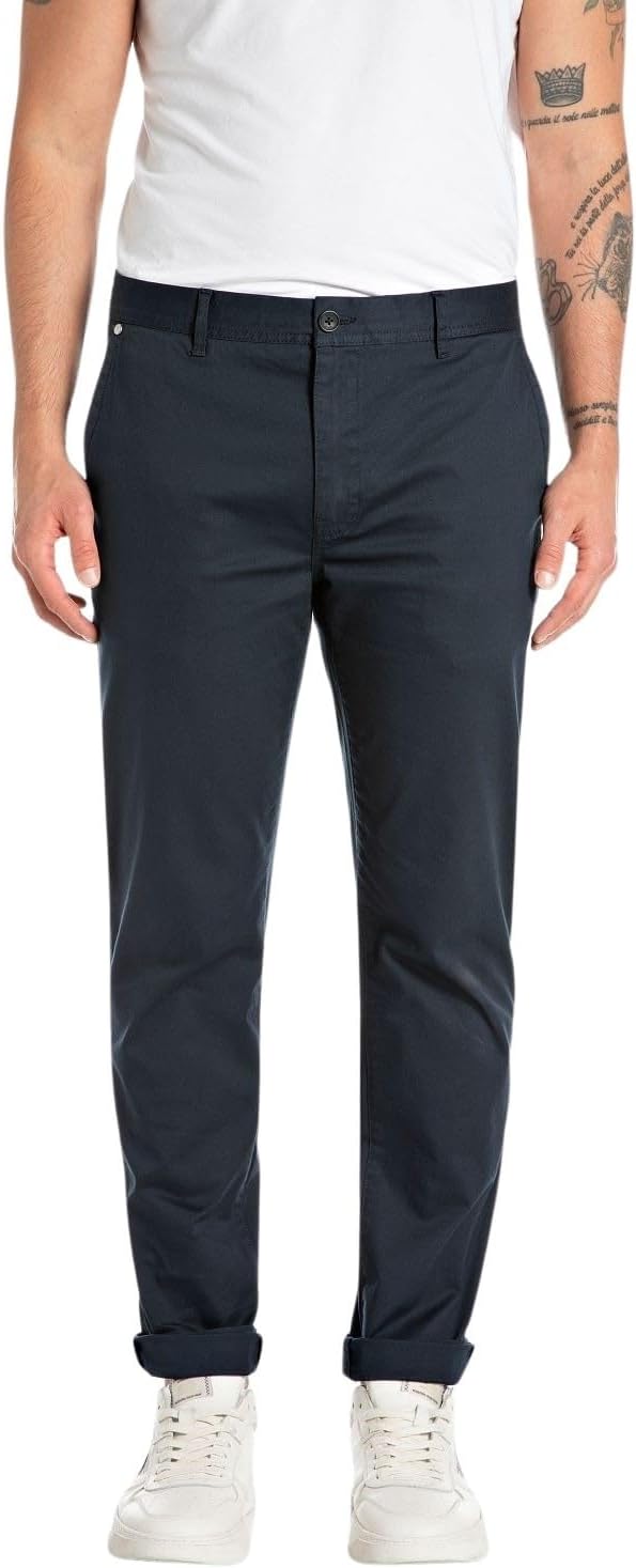 Replay Herenbroek, 098 Black, 32W / 34L