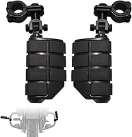 Vista 11 de FOVPLUE 1", 1.25" Estribos de Autopista Ajustables con Abrazadera para Harley Touring Softail Dyna Sportster modelos con Protector