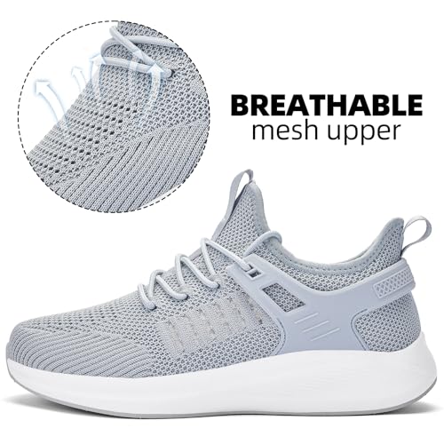 Mens Wide Running Shoes Walking Tennis Shoes Cushioning Wide Sneakers Slip On Sports Work Gym Outdoor Running Sneakers Comfort Lightweight3