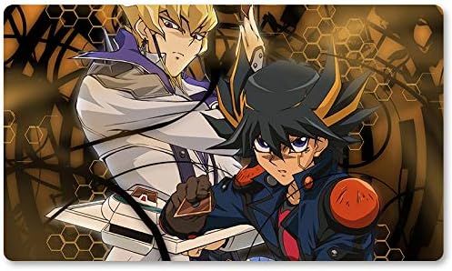 Jack & Yusei - Board Game Yugioh Playmat Games Table Mat Size 60X35 cm Mousepad MTG Play Mat for Yu-Gi-Oh! Pokemon Magic The Gathering