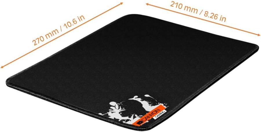 Canyon Gaming Mouse Pad 270x210x3mm, Fabric, Matte, Rubber Base, CNE-CMP2, Black