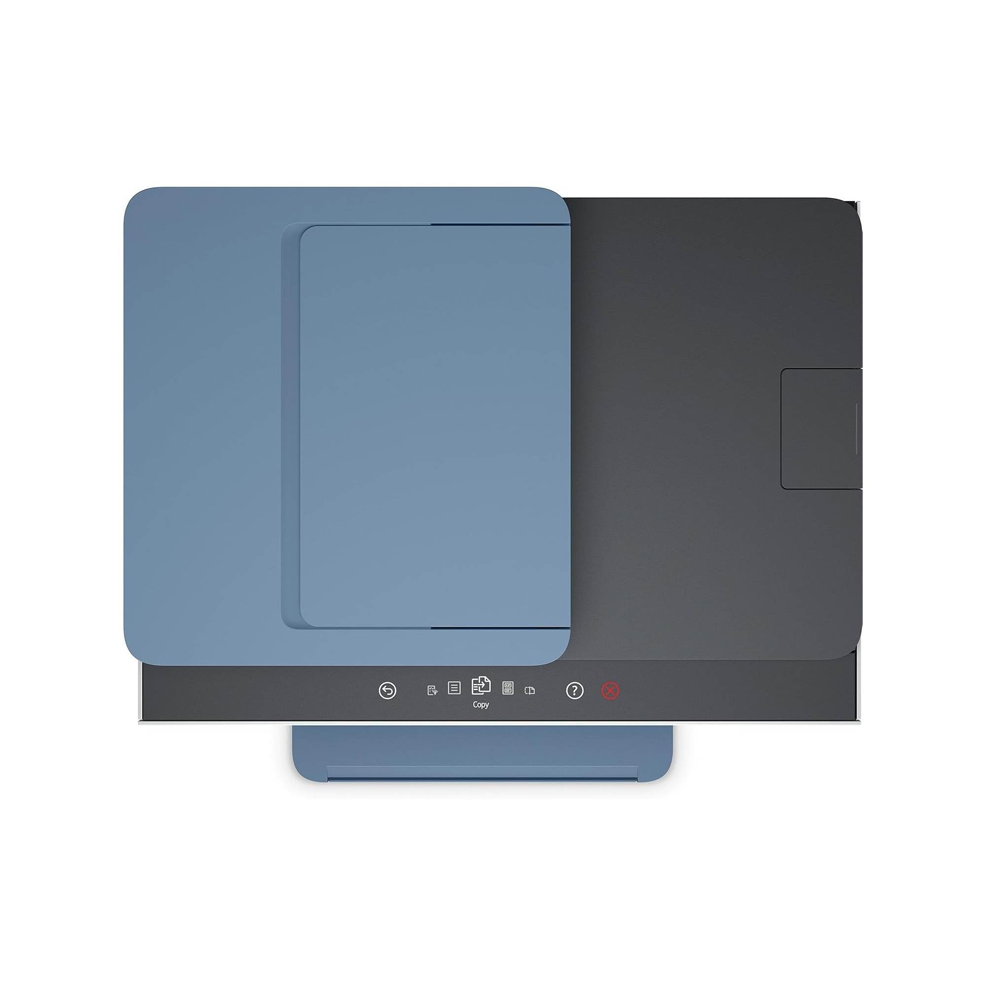 HP Smart Tank 7606, 28C03A, Imprimante Multifonction A4 avec réservoir d’Encre Rechargeable, Impression Couleur, Scanner, Photocopieur, Fax, Wi-FI, Application Smart, Blanche et Bleue