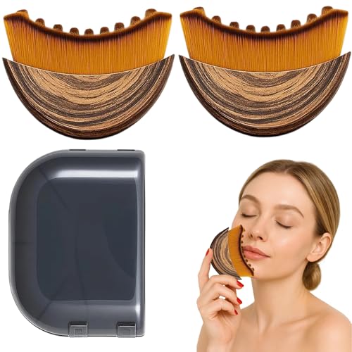 2 Stück Trockenbürste, Gesichtsbürste Set, Lymphkonturen-Gesichtsbürste für Lymphdrainage-Massage, Sanfte Gesichtsreinigung und Müdigkeitslinderung, Ideal für tägliche Pflege und Reisen 2 Stück Trockenbürste, Gesichtsbürste Set, Lymphkonturen-Gesichtsbürste für Lymphdrainage-Massage, Sanfte Gesichtsreinigung und Müdigkeitslinderung, Ideal für tägliche Pflege und Reisen