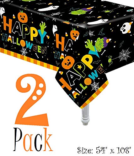 Serves 30 Complete Party Pack Cute Halloween Monsters And Ghosts 9" Dinner Paper Plates 7" Dessert Paper Plates 9 Oz Cups 3 Ply Napkins 2 Table Cover Halloween Banner Halloween Party Decorations Halloween Party Supplies #TOP5