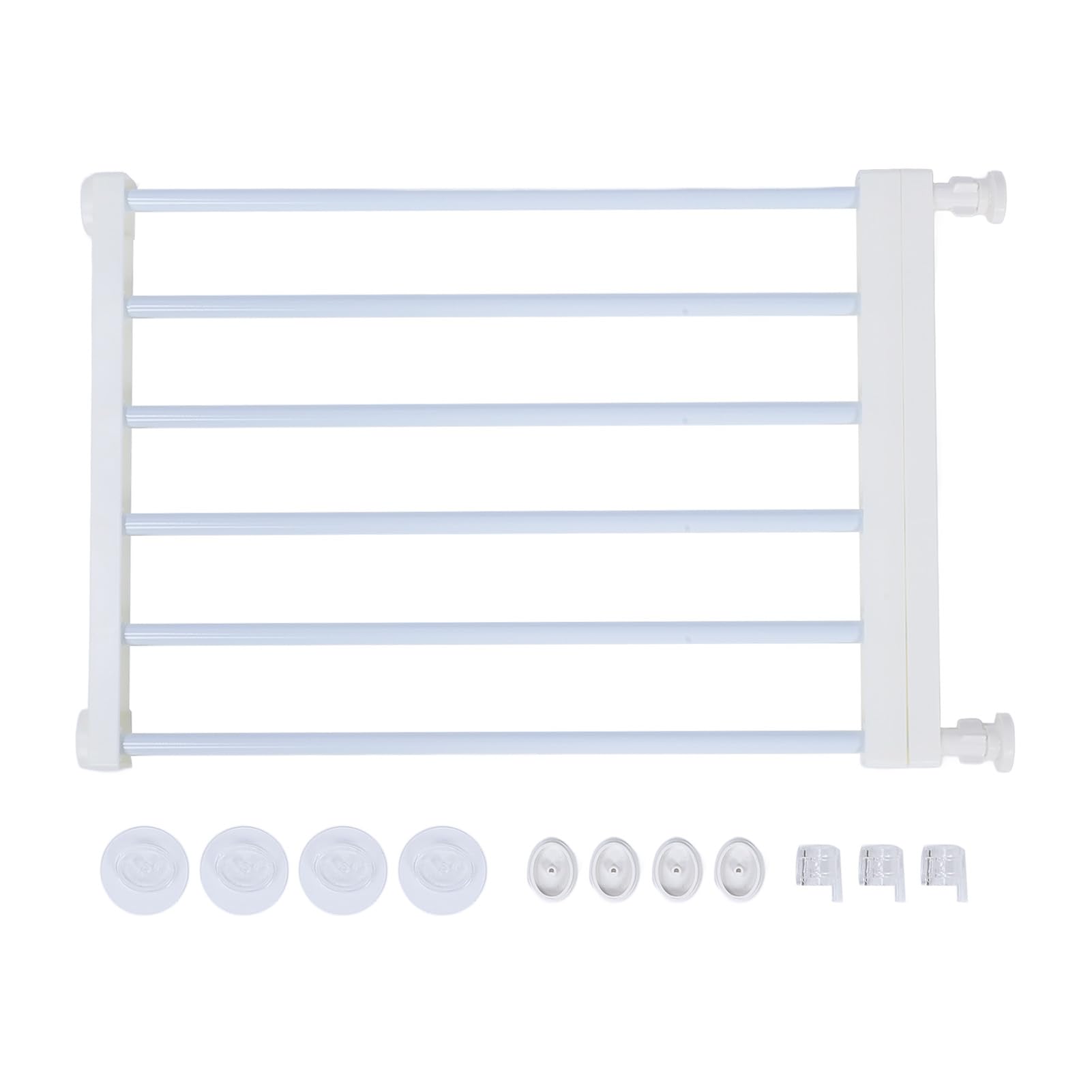 Short Dog Gate, 14" Tall Expandable Pet Gate with Metal Frame