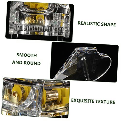 Caja de música de piano de cristal transparente resistente 7