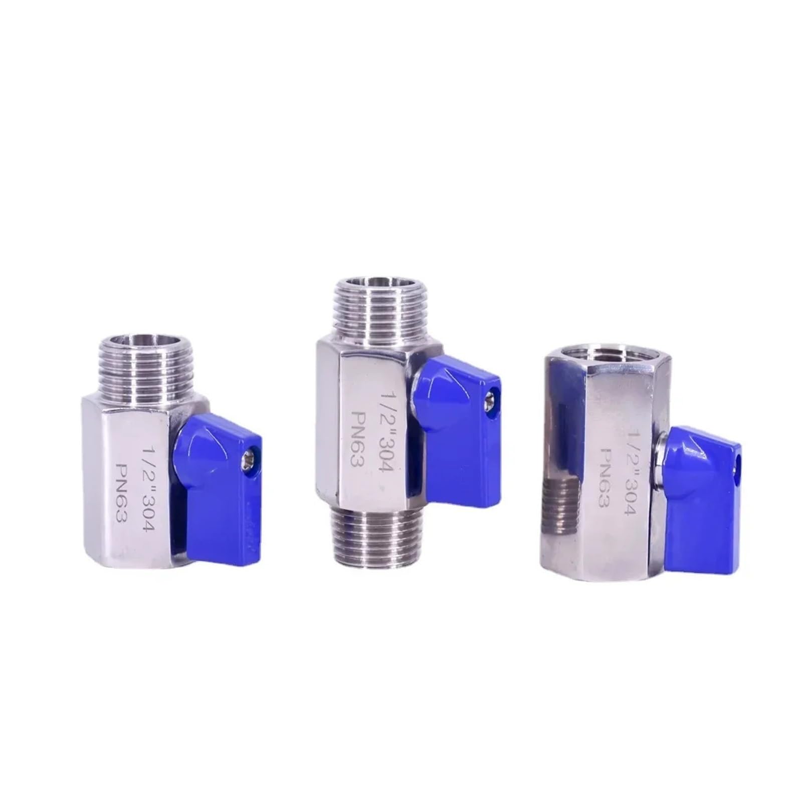 MQXFCZUX 1pc 1" BSP Female to Male Ball Valve SUS 304 Stainless Steel MQXFCZUX