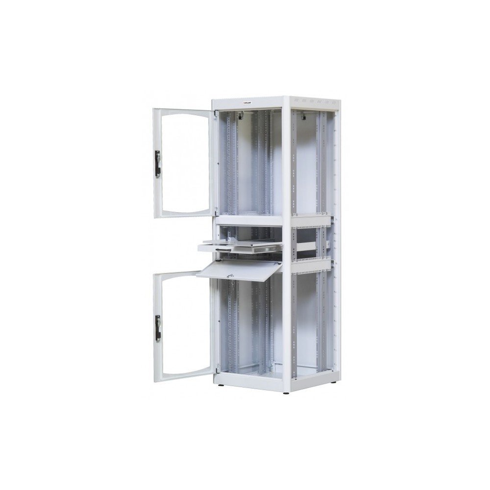 Intellinet 926119 Armadio Rack 19" 600x800 38U con Ripiano Tastiera Grigio Grigio