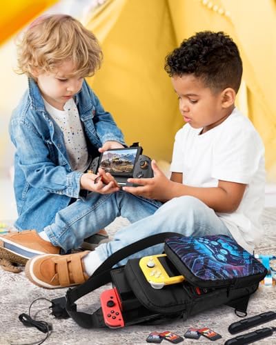 Gurgitat Travel Bag for Nintendo Switch 2 2025/Switch/Lite/OLED - Cute Sling Crossbody Shoulder Carrying Storage Backpack for Teens for Nintendo Accessories Storage, Game - 2