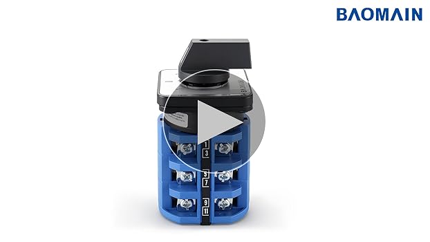 Baomain Rotary Changeover Switch 660V 63A 4 Position 8 Phase