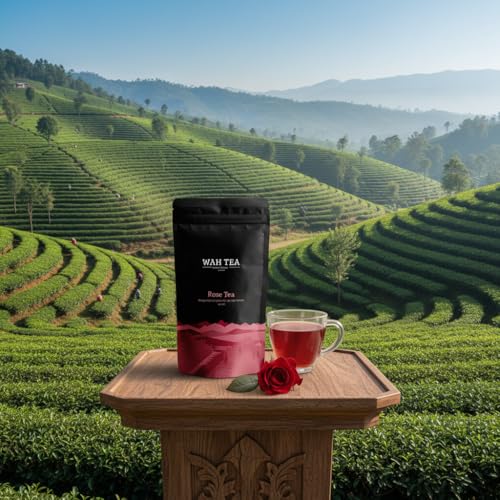 Image of Wah Tea Kangra Rose Tea Leaves | Hand-Plucked Whole Leaf from Kangra Valley | 100% Natural & Pesticide-Free | Rich in Antioxidants | Zero Calories | Floral Aroma | 100g