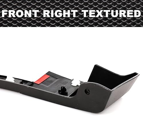 Miniatura 9 de CROSSDESIGN Guardabarros, compatible con Volkswagen Tiguan 2012-2017 delantero derecho texturizado plástico negro