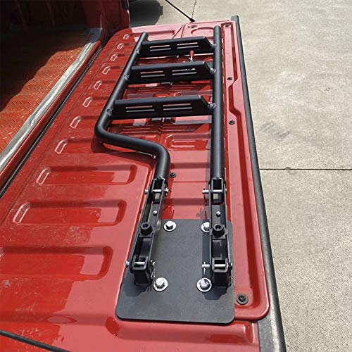 Duoyu Universal Foldable Tailgate Ladder Accessories Aluminium Alloy Tailgate Step Ladder Kit Fit For Pickup Truck（F150/Raptor/Ranger/Tacoma/Ram1500...） #TOP5