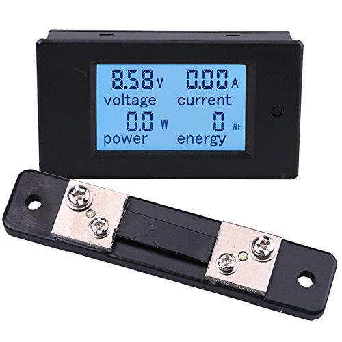 Yeeco Digital Multimeter DC 6.5-100V 50A Voltmeter Ammeter Amperage Voltage Power Energy Meter
