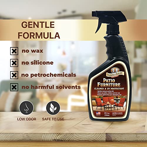Parker & Bailey Patio Furniture Cleaner - Outdoor Furniture Cleaner Uv Protectant Outdoor Patio Cleaner Spray Clean Outdoor Cushions Fabric Cleaner For Furniture Upholstery Stain Remover #TOP4