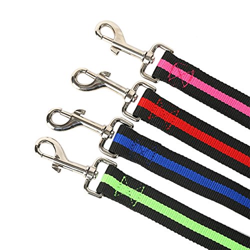 Festnight Noctilucent Elastic Adjustable Retractable Lead Rope Dog Running Leash Restrições de Absor
