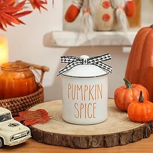 Fall Tiered Tray Decor Thanksgiving Ceramic Canister Mini Jar Autumn Home Harvest Table Decoration Thanksgiving Gifts White