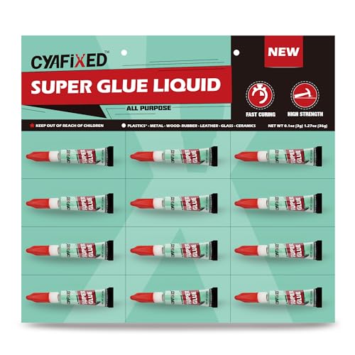Super Glue Liquid, Instant Adhesive Multipack for Shoe Ceramic Wood Repair