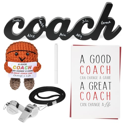 Basketball Coach Gifts - 5PCS Cheer Coach Thank You Appreciation Gifts for Men...