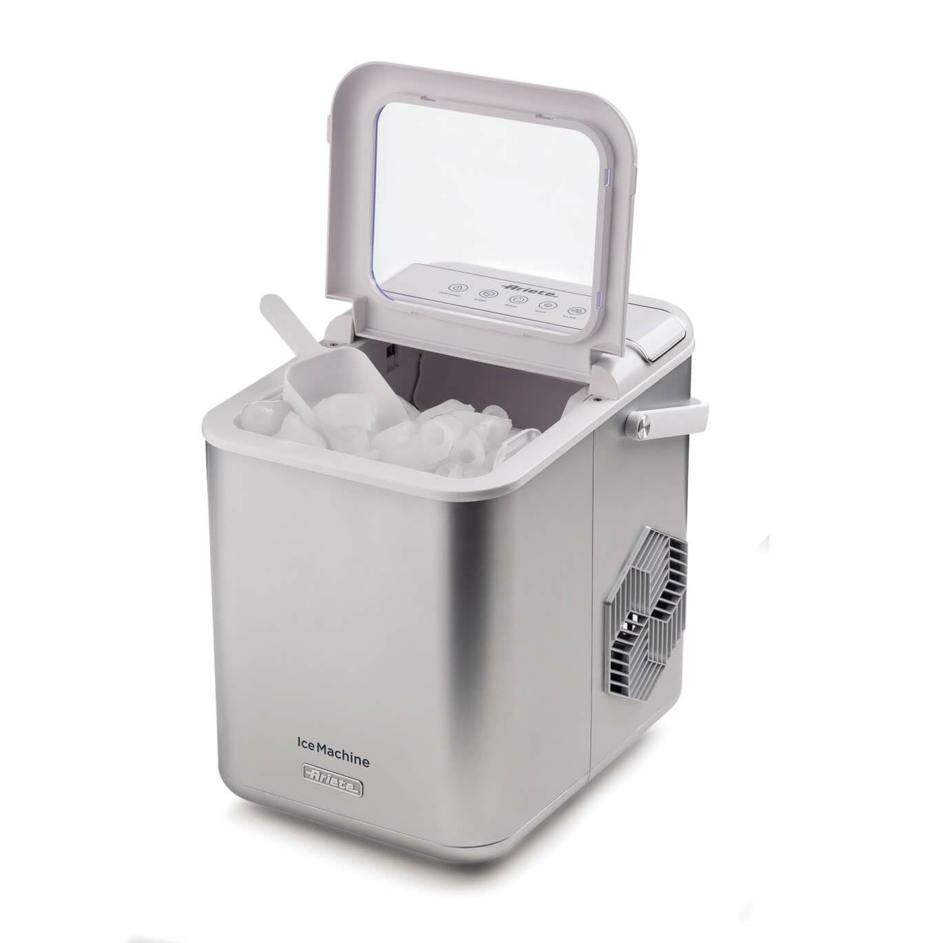 Ariete 651 Ice Machine, Macchine per fare il ghiaccio, 9 cubetti di ghiaccio in 6 minuti, 1,4L, Cubetti grandi e piccoli, Funzione autopulizia